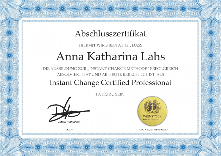 Zertifikat ICP Professional